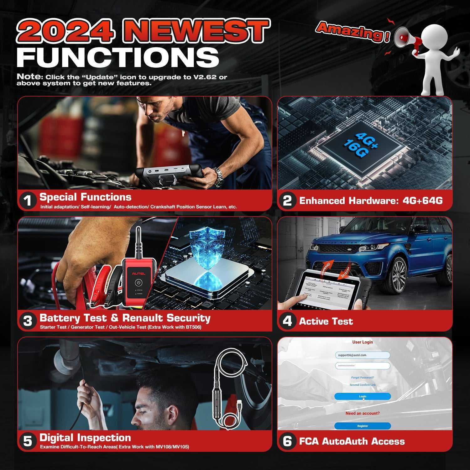Autel MaxiCOM MK808BT PRO KIT Máq Diagnóstico OBD Original PT (NOVO)