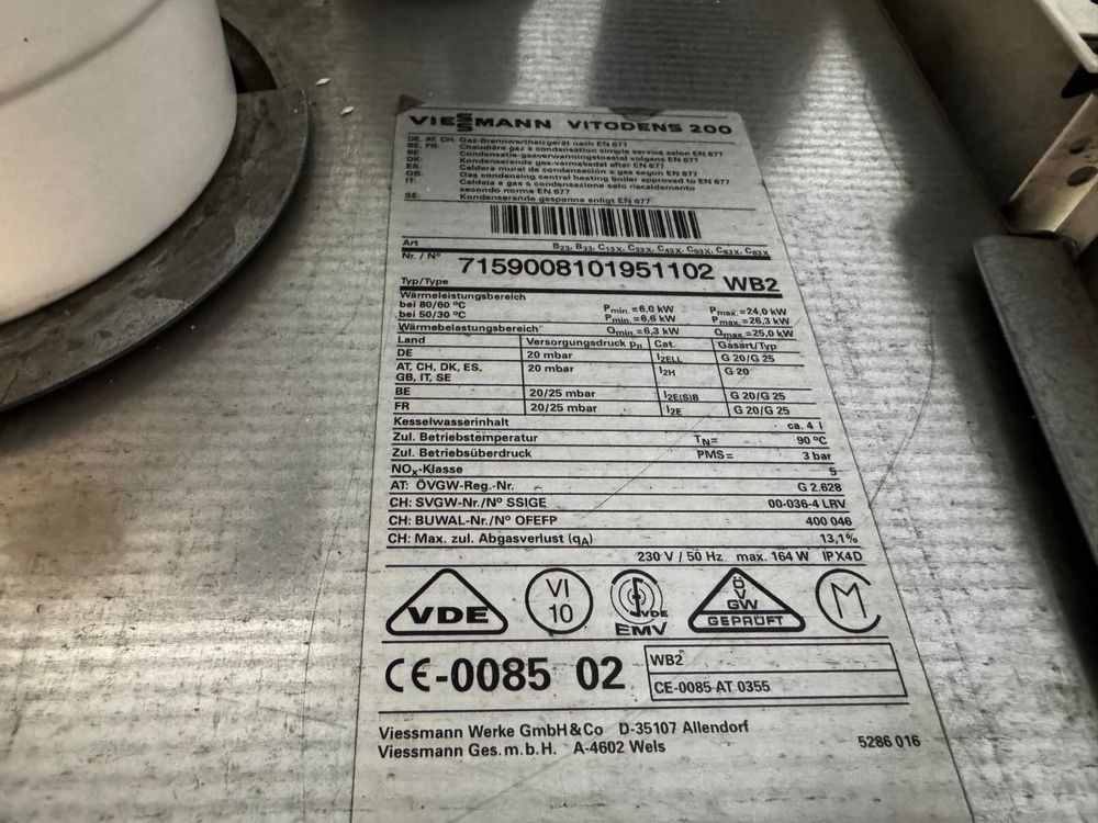 Piec gazowy Viessmann Vitodens 200