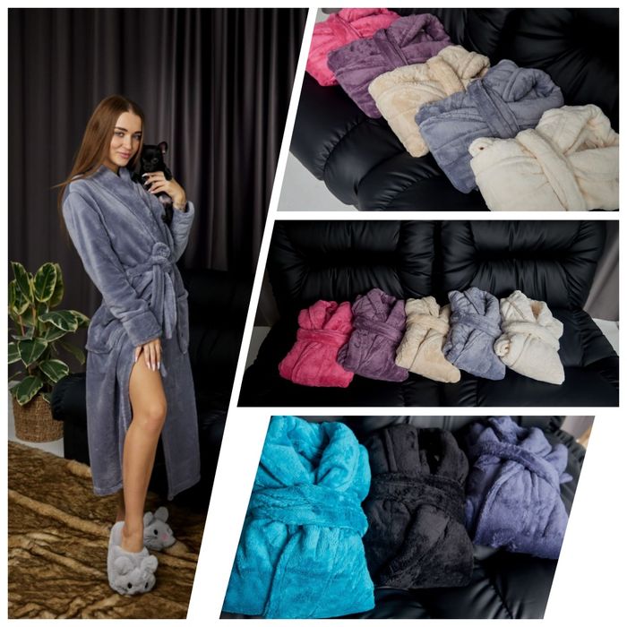 Жiночi теплi халатики