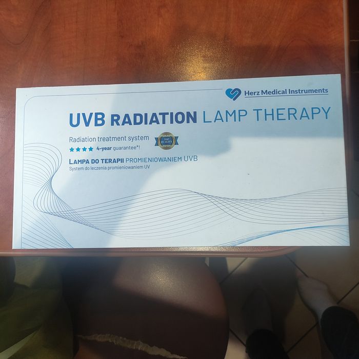 Lampa do terapii UVB 311nm, łuszczyca, bielactwo, fototerapia.