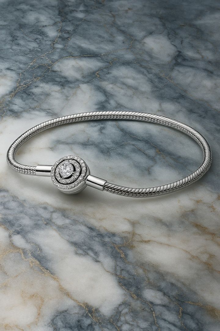 Promocja srebrna bransoletka Pandora moments 17cm do Pandora charms