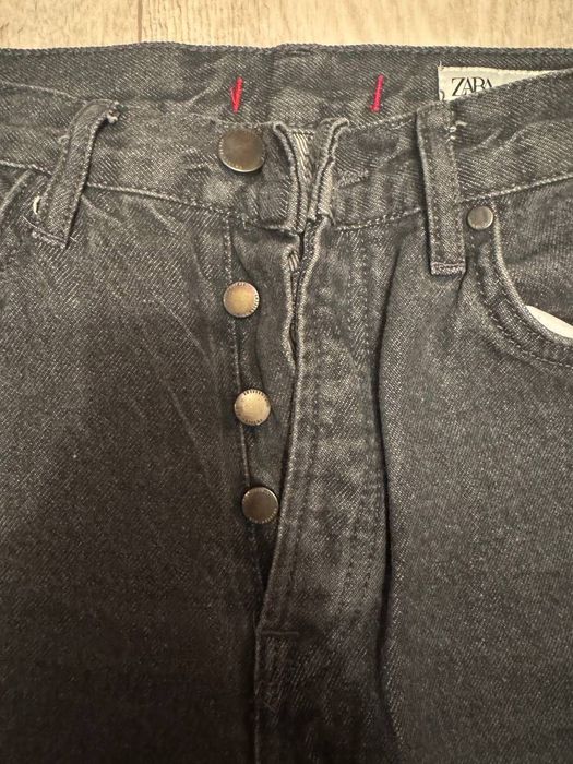 Темно-сірі жіночі джинси Zara розмір S