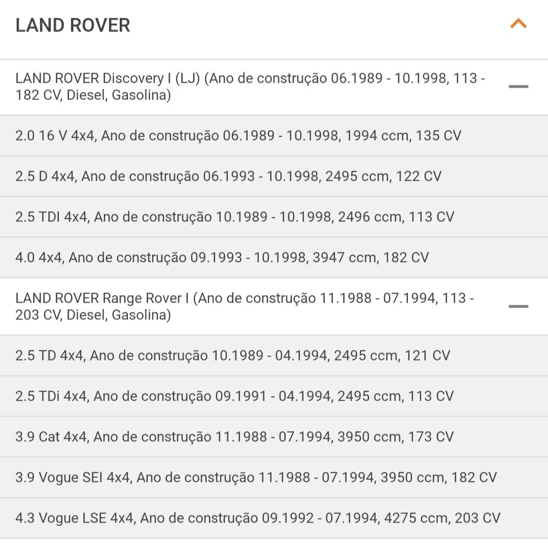 LPR Jogo de pastilhas para travão - eixo dianteiro 

de disco