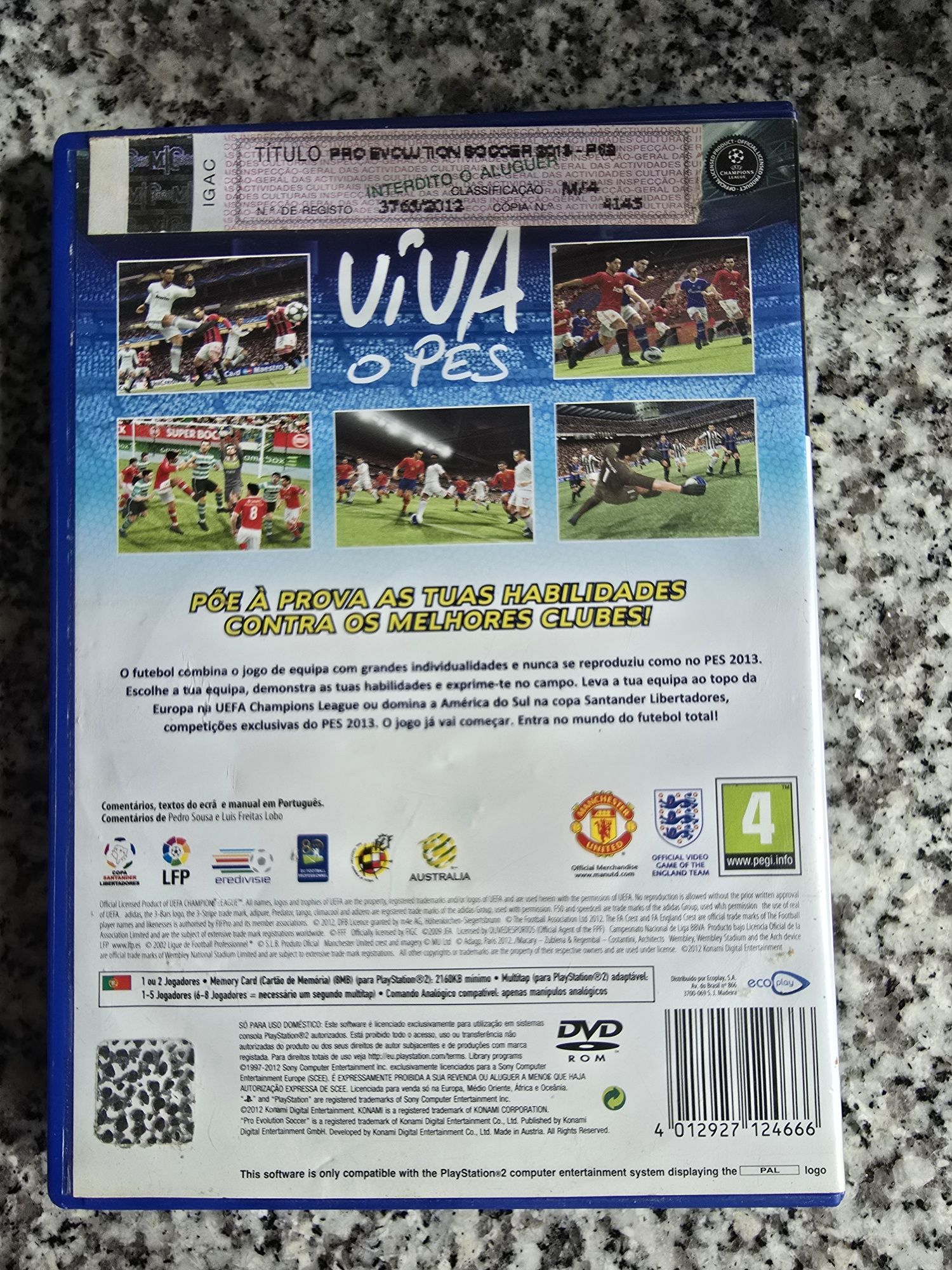 PES 2013 para PS2 | Jogo usado, funcional