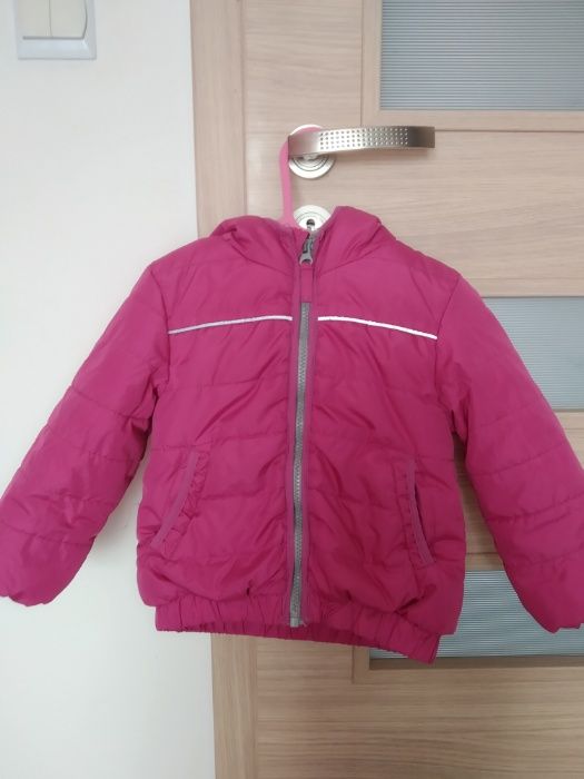 Kurtka, kurteczka zimowa KIK, 98 cm, ciemny róż