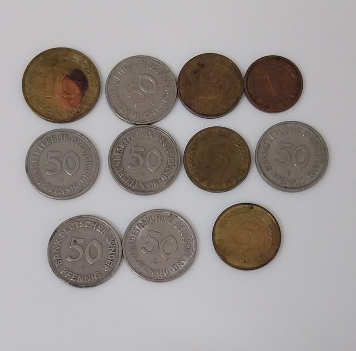 Lote de 11 moedas da Alemanha