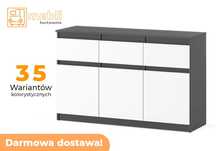 Wąska Komoda Oleksa 120cm 3D/3SZ Pod Telewizor Promocja