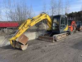 Koparka Minikoparka Gąsienicowa Hyundai 80-7,  8ton, (nie kubota)