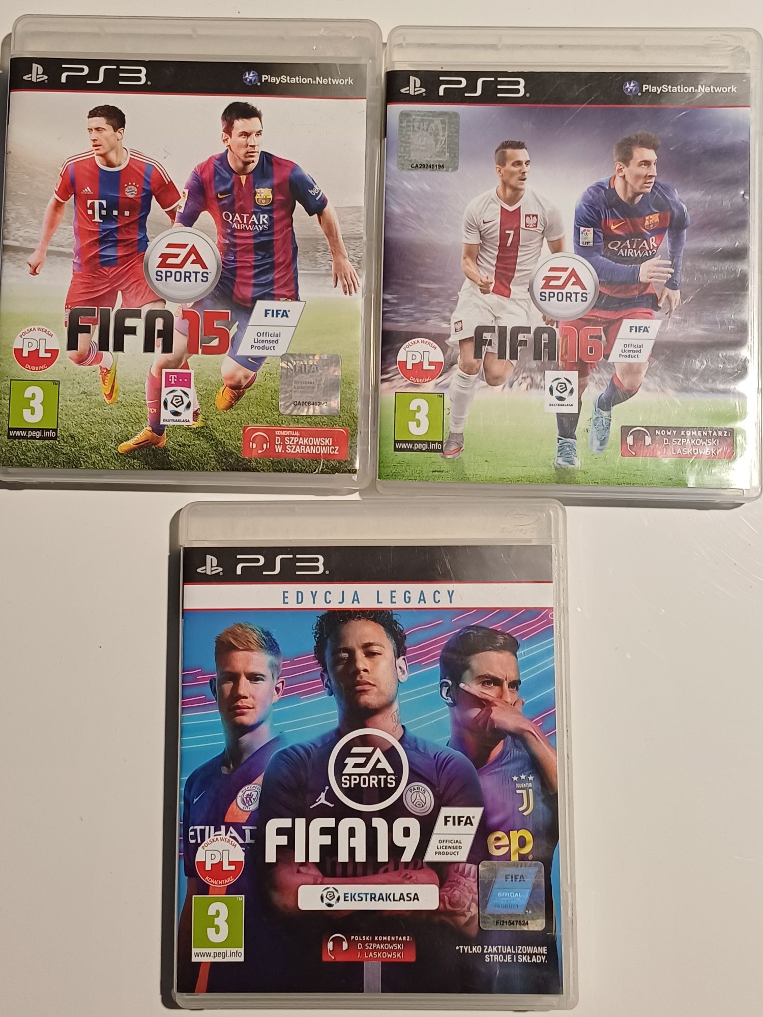 Gry PS3 Fifa 15,16,19