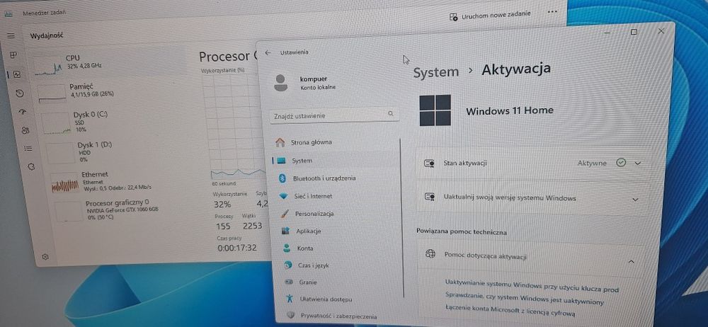 Komputer gamingowy i7 8700k 16gb