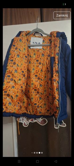 Kurtka chłopięca 116