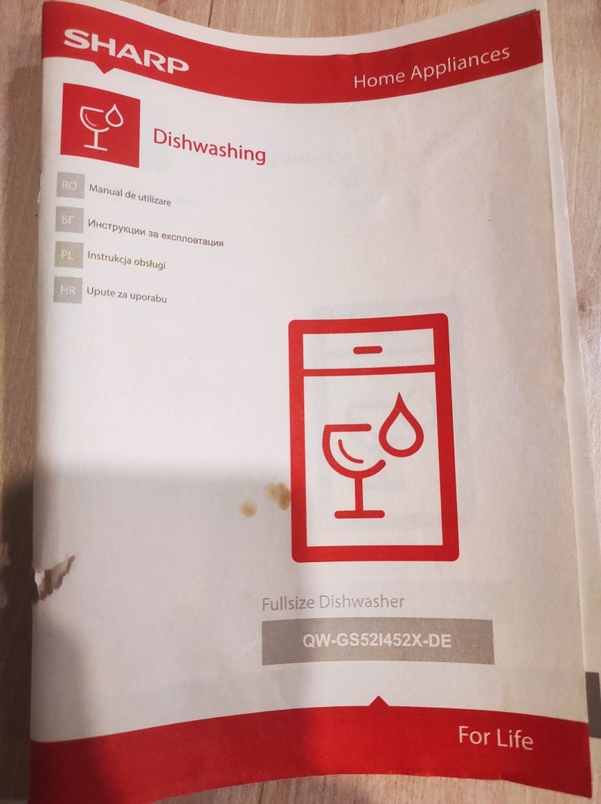 Zmywarka Sharp do zabudowy 45 cm Super cena Okazja bez frontu