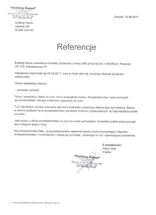 Cement workowany  CEM II/A-LL 42,5 R TIR Bochnia