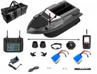 Łódka Zanętowa Echosonda Flytec V080 GPS Auto Powrót 2X Akumulator 20A