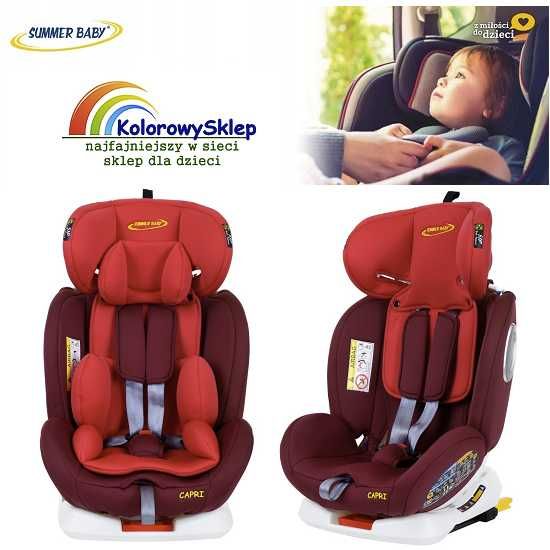 Nowy Fotelik Summer Baby CAPRI 0-36kg Isofix Obrotowy z Daszkiem