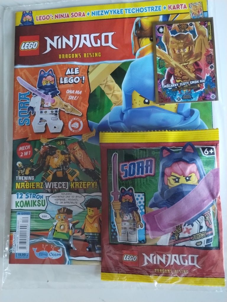 Magazyn LEGO ninjago 12/23 + Ninja Sora + karta limitowana