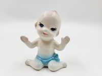 Mała ceramiczna laleczka jak Kewpie Doll