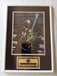 Moldura Guitarrista B. B. King com Autógrafo (A4)