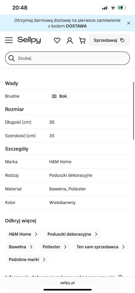 Poduszka tęcza h&m jak nowa