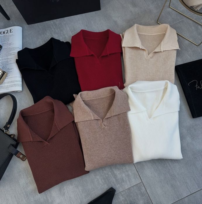 Жіночий светрик поло колір Мокко розмір універсальний