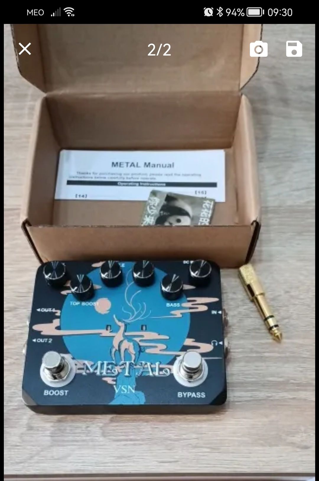 Pedal distorção Metal muff