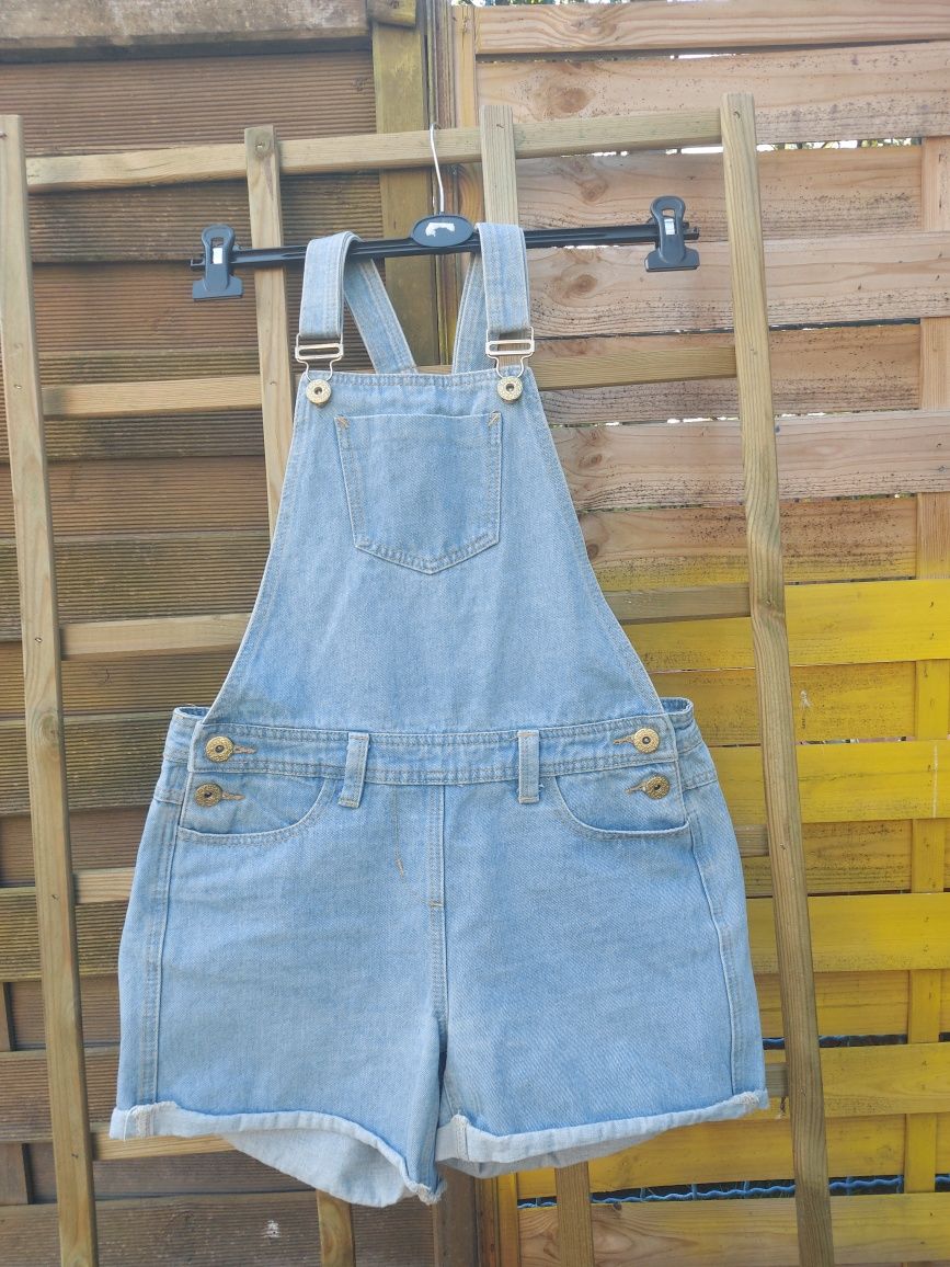 Krótkie spodenki ogrodniczki jeans damskie rozmiar 36/38 firma Denim