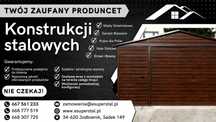 Garaż blaszany drewnopodobny na wymiar 4x5 4x6 4x7 5x5 5x6 5x7 6x5 6x6