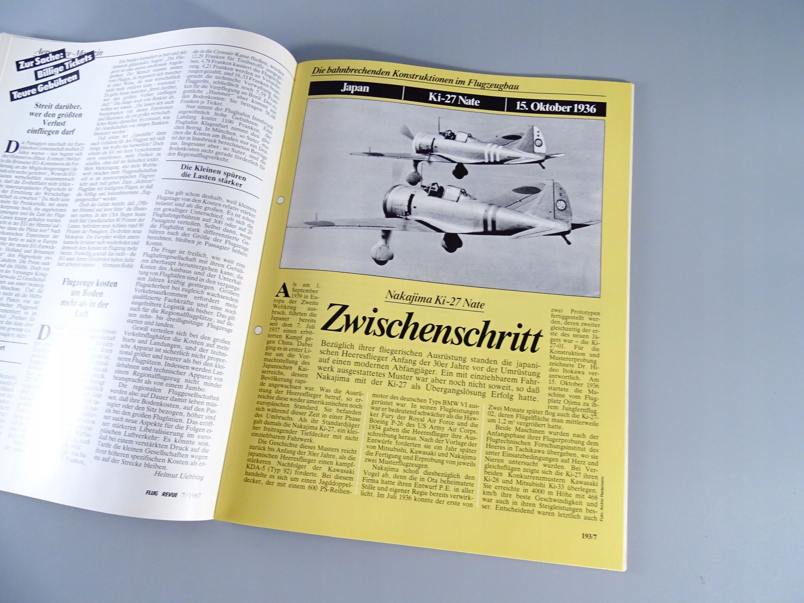 magazyn lotnictwo lata 80-te flug revue samolot