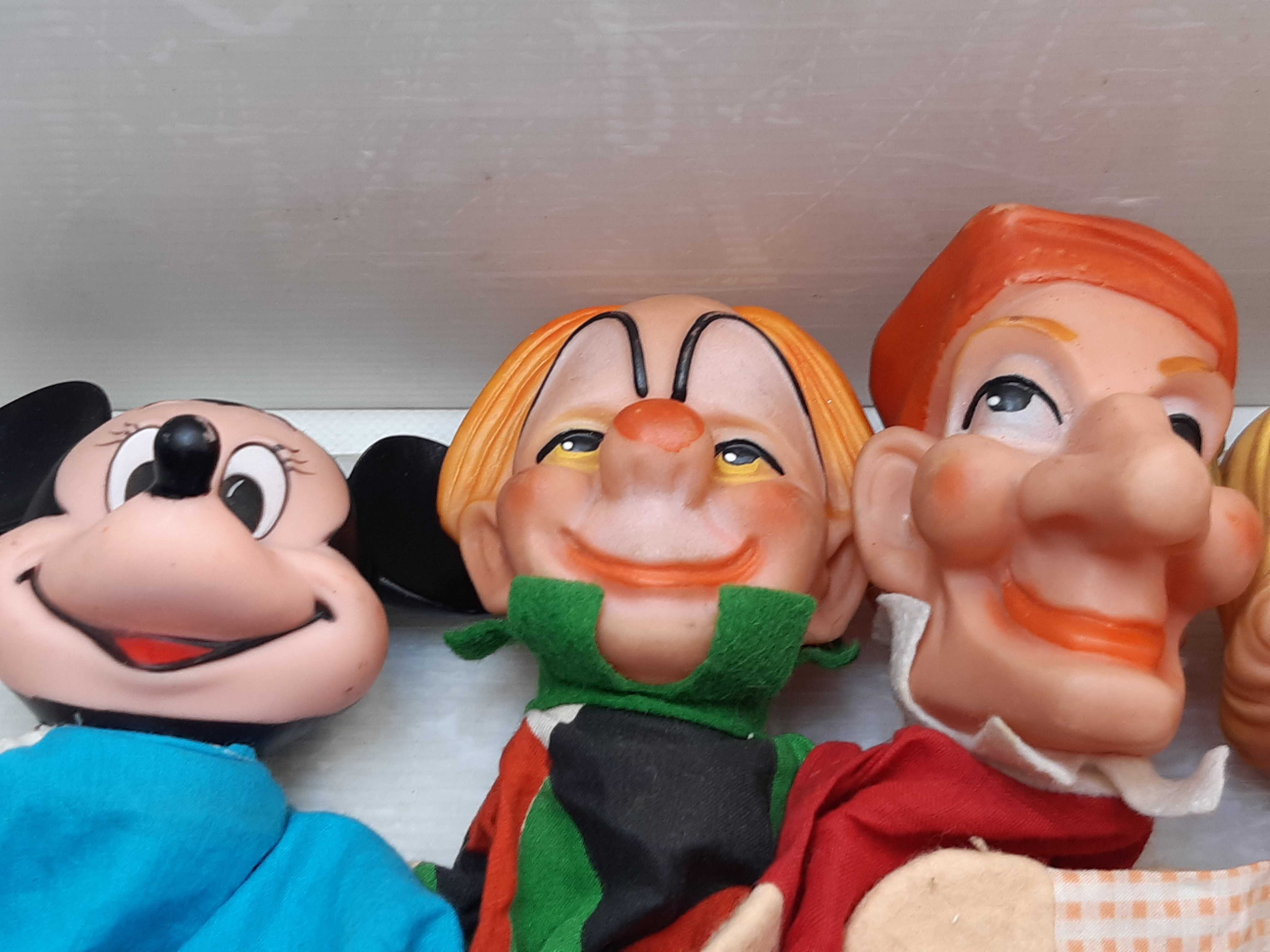 lalki pacynki gumowe Mickey postacie Walt Disney 5szt