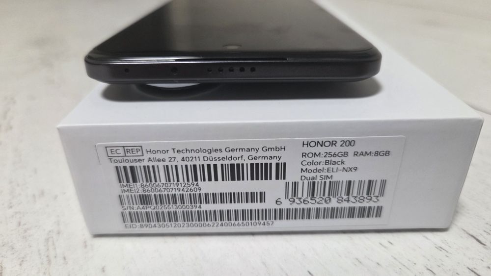 Honor 200  8/256 Black jak nowy