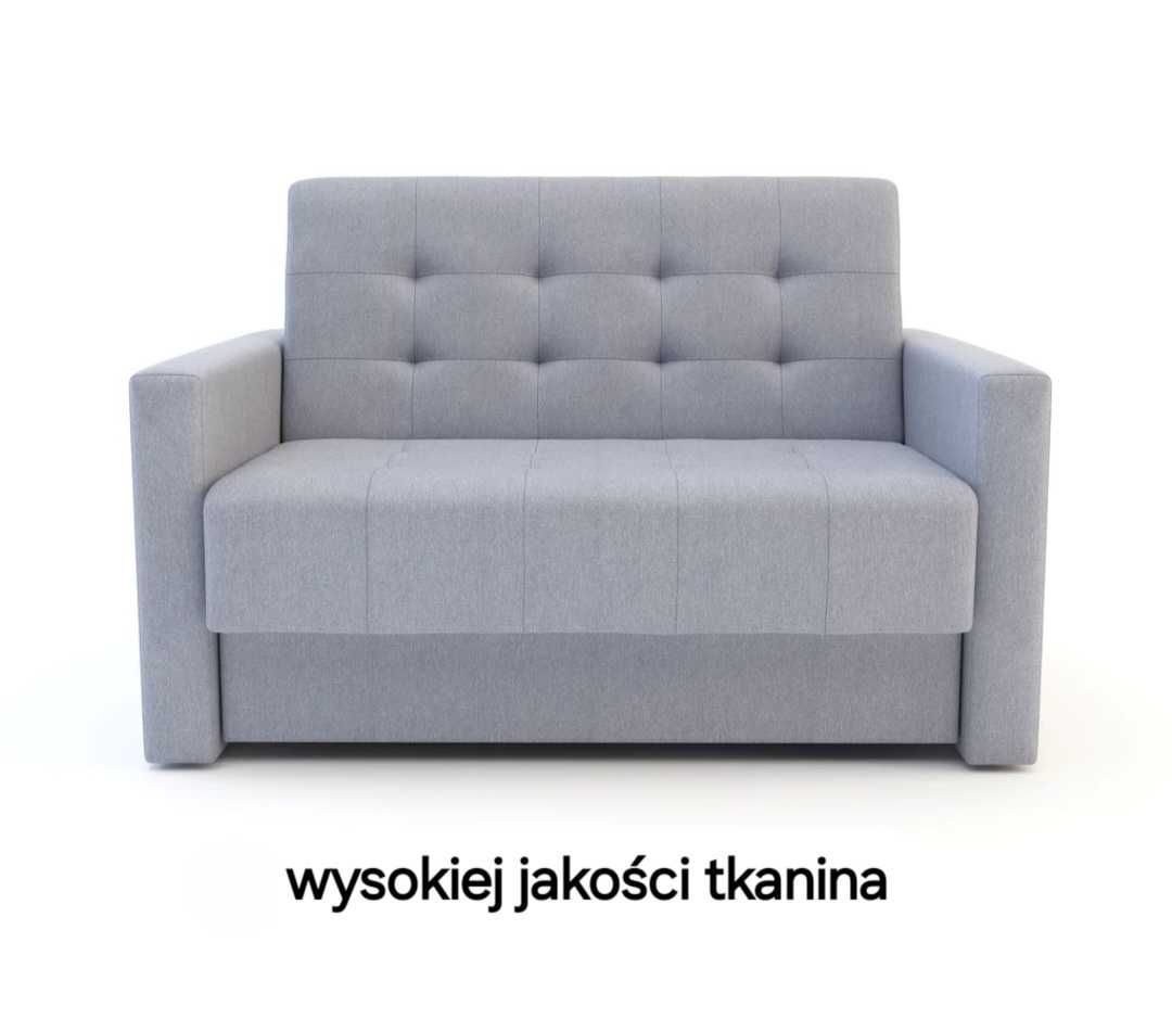 2 osobowa sofa rozkładana z pojemnikiem