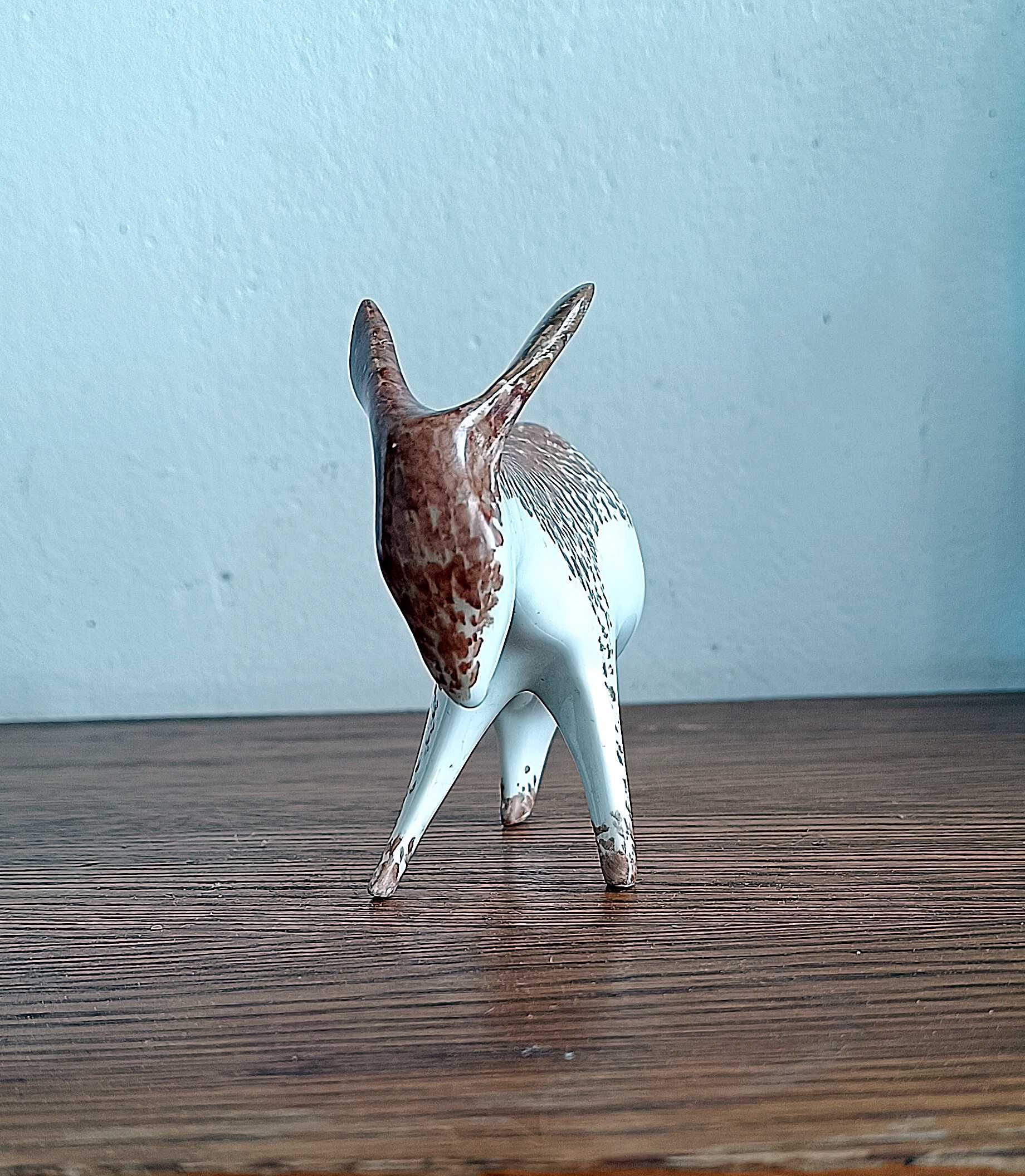 Porcelanowa figurka Osiołek proj. Mieczysław Naruszewicz Ćmielów 1960