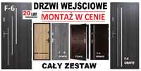 DRZWI do mieszkania z montażem zewnętrzne, wejściowe, wewnątrzklatkowe