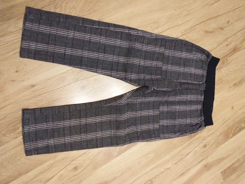 eleganckie spodnie w kratę rozm 110 Zara