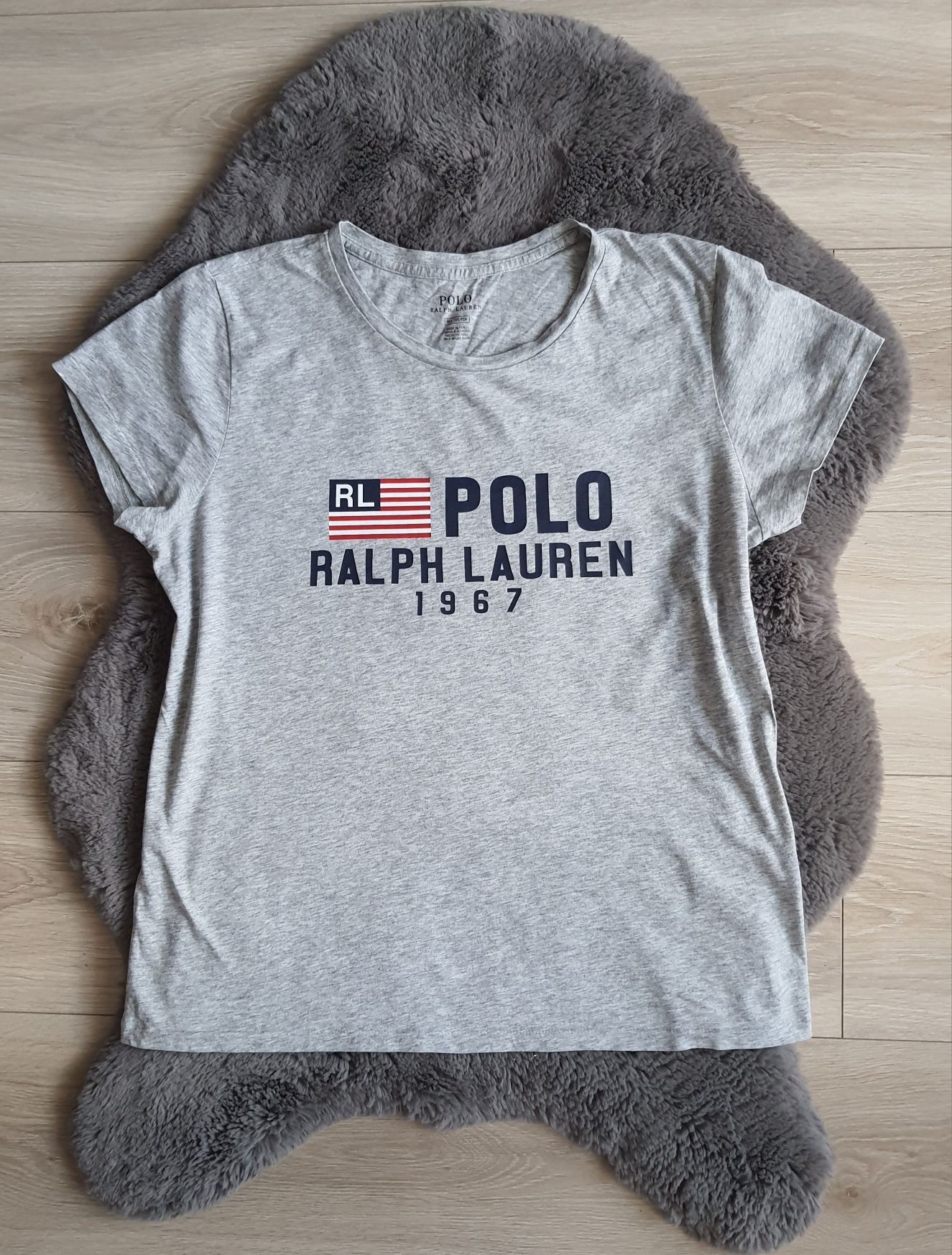 Szara koszulka Ralph Lauren M