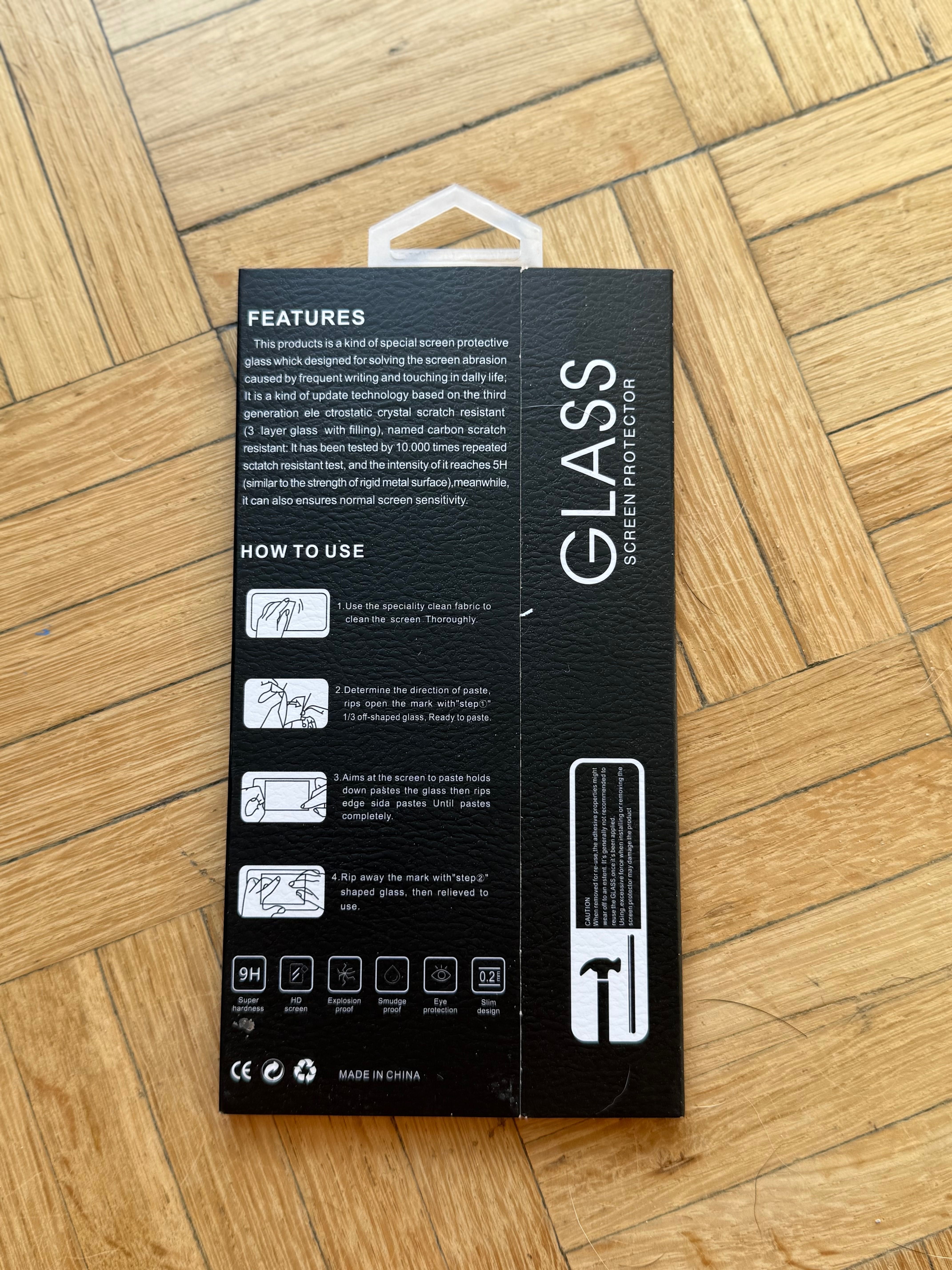 Szkło ochronne zestaw 3  Full Glue iPhone 15 pro 14 pro 13 pro 14 13