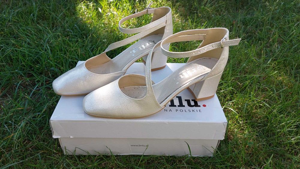 buty ślubne Brilu., rozm. 40