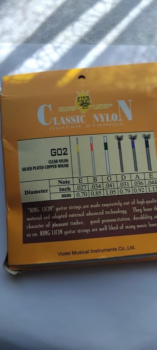 Струни до гітари ,,KING LION