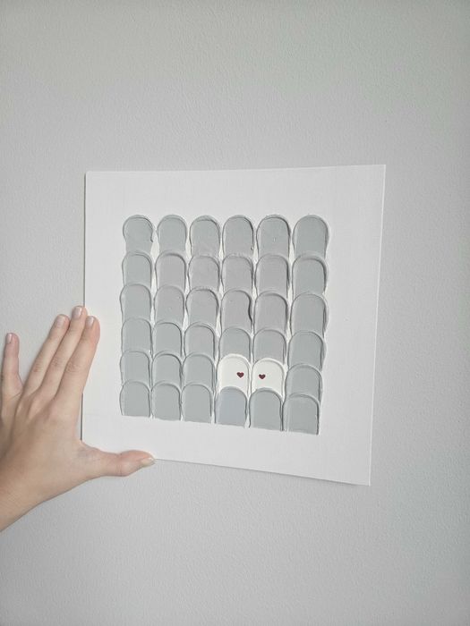 Obraz na płótnie - handmade "Found in a crowd"