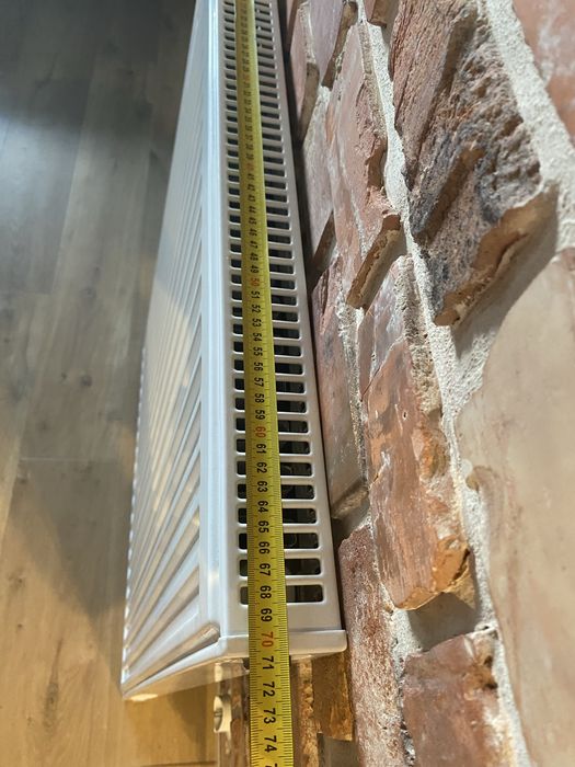 Kaloryfer Purmo biały – 70×91×6 cm, 550 W