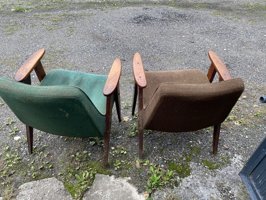 Fotel chierowski 366 prl retro vintage