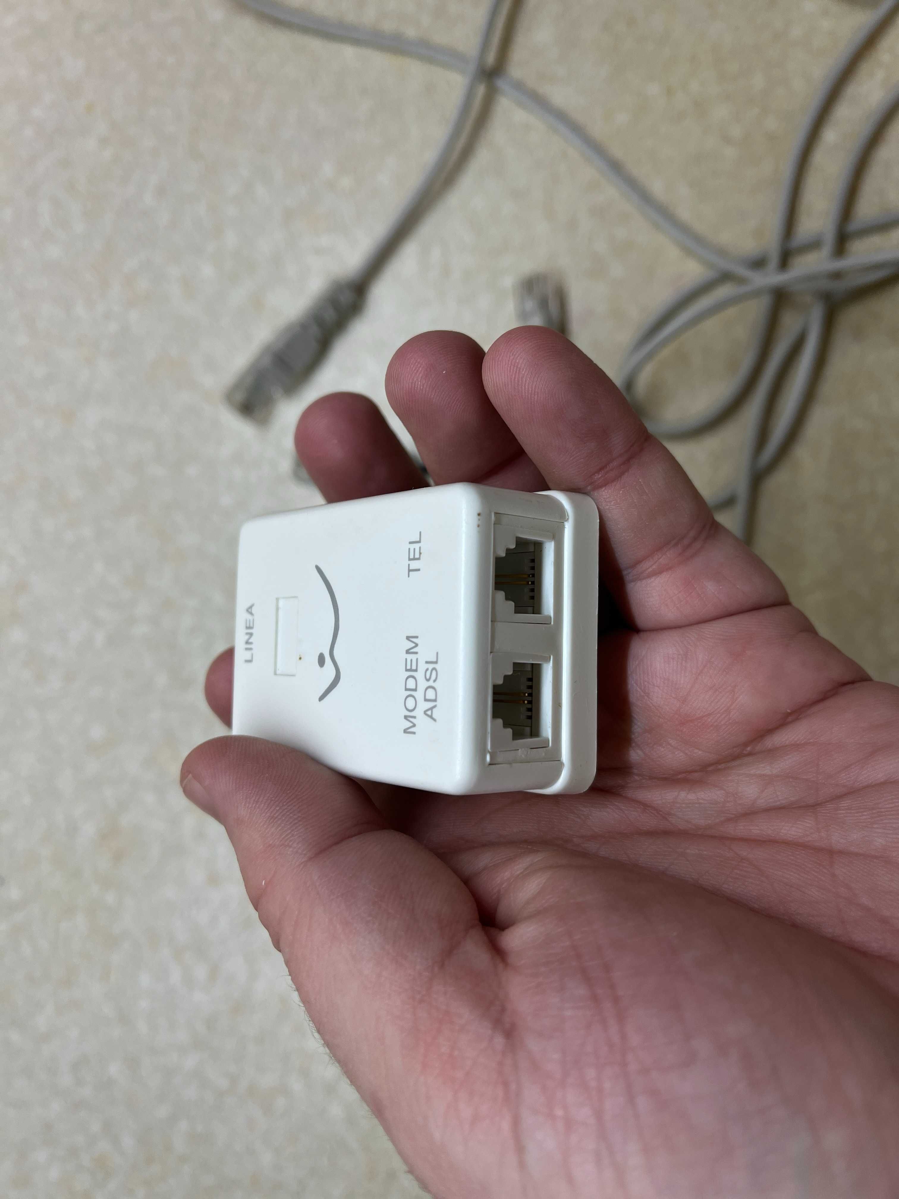 Сплітер DSL tel modem adsl провід 4м