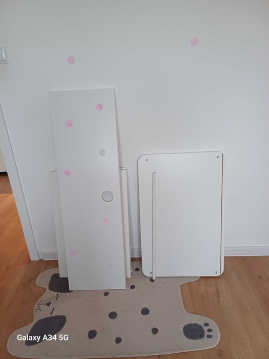 Łóżko dziecięce rosnące i szafa ikea