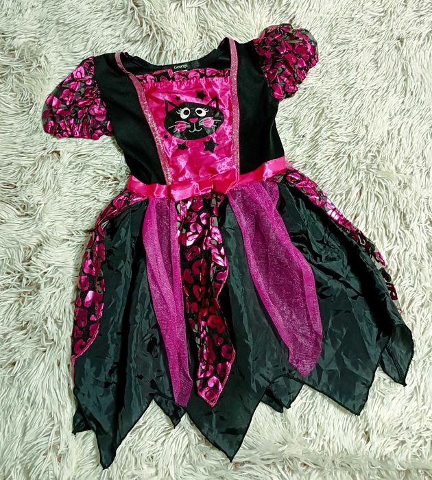 Платье кошечки на Хеллоуин. Halloween . 3-4 года