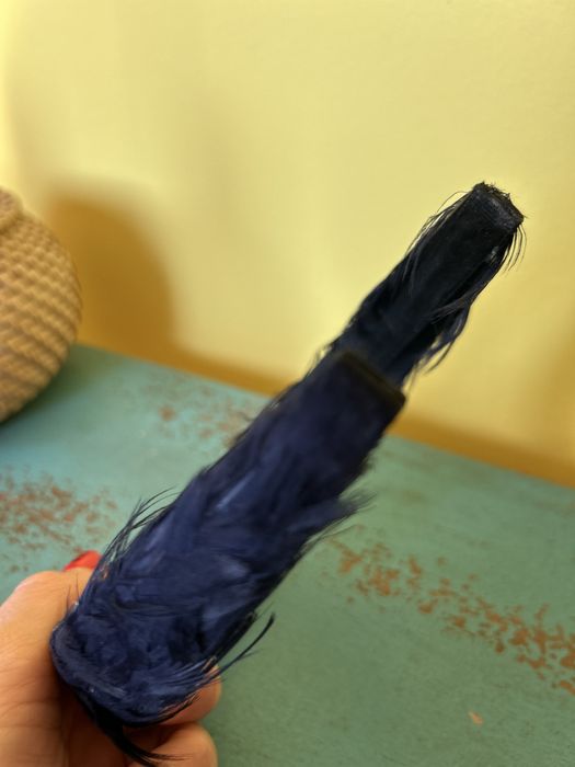 Opaska Pinko pióra granat