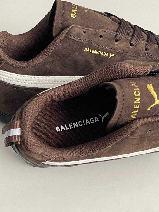 ТОП! Puma Speedcat Suede Balenciaga Brown/Black/Pink 36 37 38 39 40 41