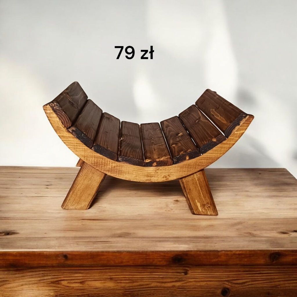 Wygięty taboret do sesji noworodkowej, rekwizyt do sesji foto