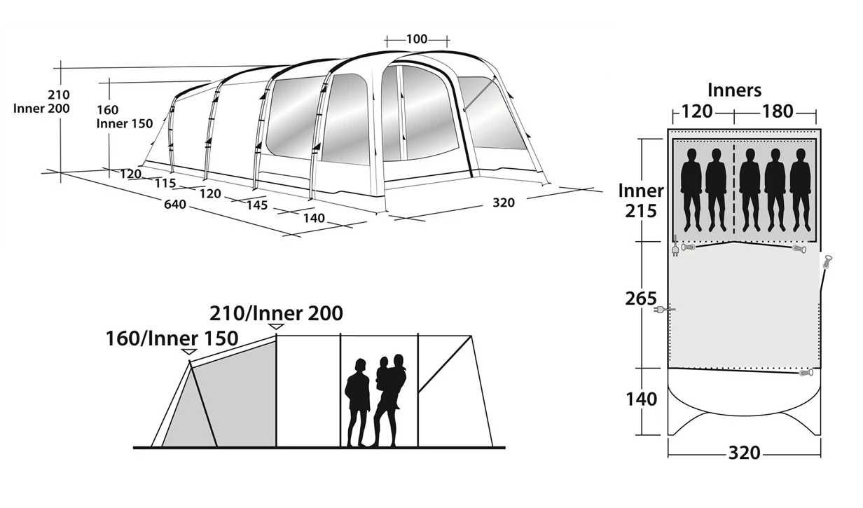 Namiot rodzinny 5 osobowy OUTWELL WILLWOOD 5
