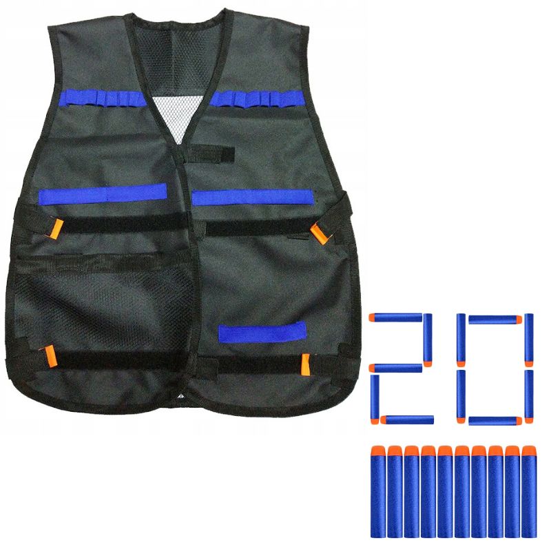 Kamizelka do NERF dla dzieci + 20x strzałki zestaw