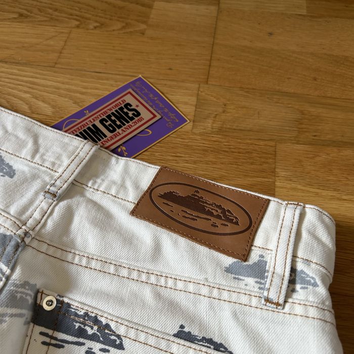 Corteiz Alcatraz Denim Jeans White